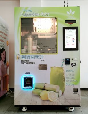 スーパーマーケットのために自動新しいジュースのサトウキビの自動販売機220V