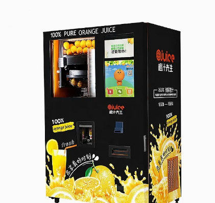 空港のためのSaimonの新鮮な果物ジュースの自動販売機800W PLCの圧力容器