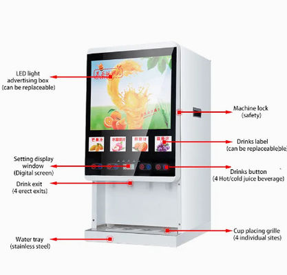 LED照明システムを備えた金属ジュース自動販売機自動化