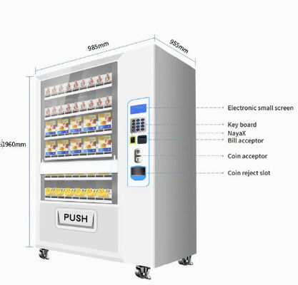スーパーマーケットはりんごジュースのパンの食糧のための小売りの自動販売機を自動化した