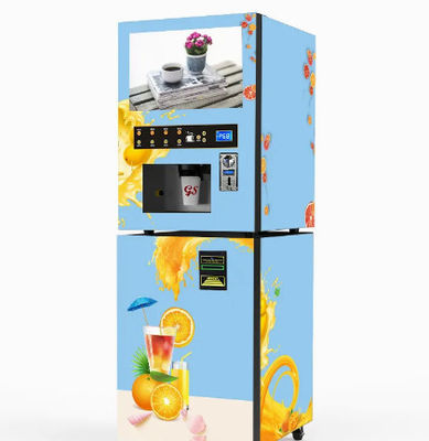 冷却装置との自己サービス食糧オレンジ ジュースの自動販売機の硬貨のノートの支払