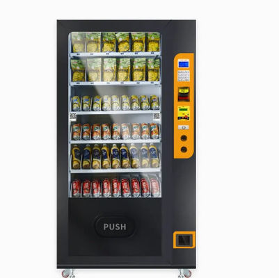 タッチ画面によって作動する新しいオレンジ商業食糧自動販売機の硬貨