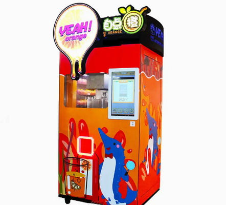 冷却装置が付いている飲み物のミルクのオレンジ ジュースの自動販売機400W