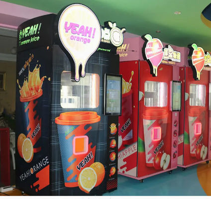 冷却装置が付いている飲み物のミルクのオレンジ ジュースの自動販売機400W