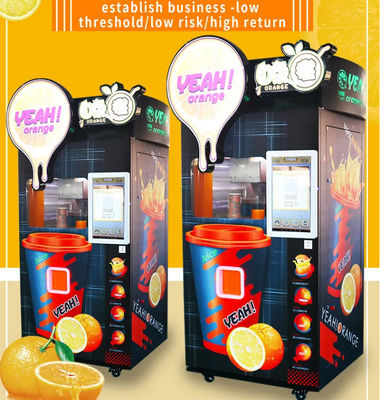 凍結する凍らされた新しいジュースの自動販売機の自動オレンジAppleの自動販売機
