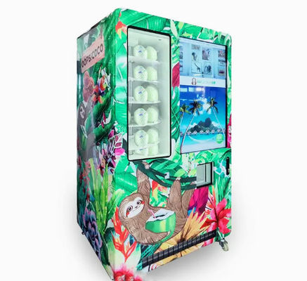 新しいココナッツ自動ジュースの自動販売機の多機能のスマートなタッチ画面