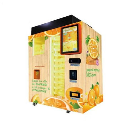 自動新しい絞られたオレンジ ジュース機械抽出器人間の特徴をもつシステムに金属をかぶせなさい