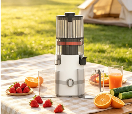 Fresh Smart HJ102B BPAフリー 低速ジューサー — 200Wパワー、丸ごとリンゴが入る135mm投入口